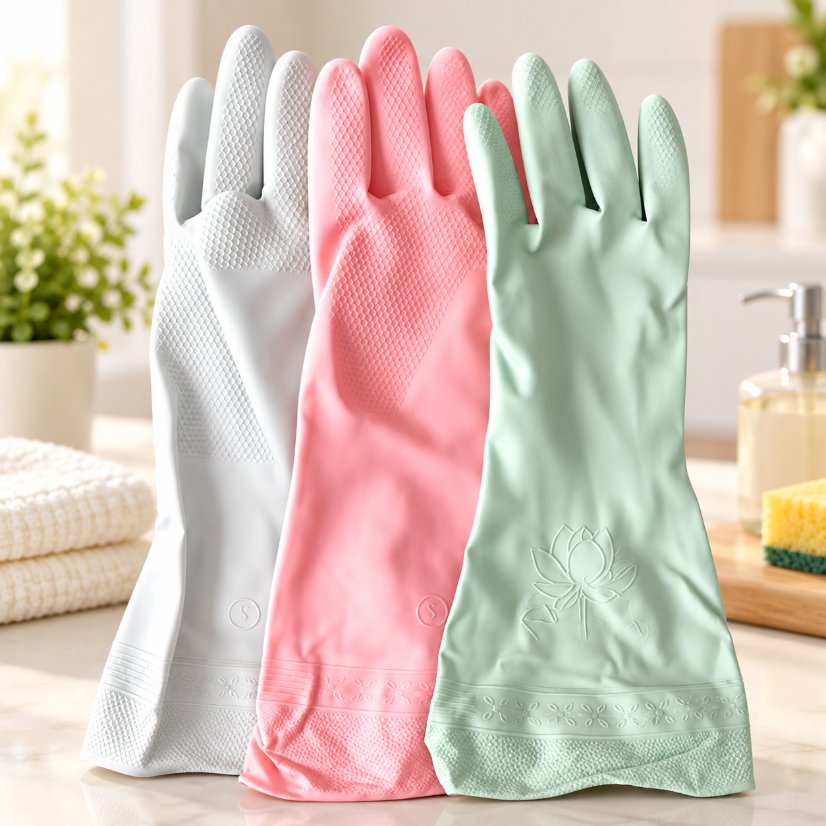 Long unlined leather gloves All Blue / All Green / All Pink Gloves
