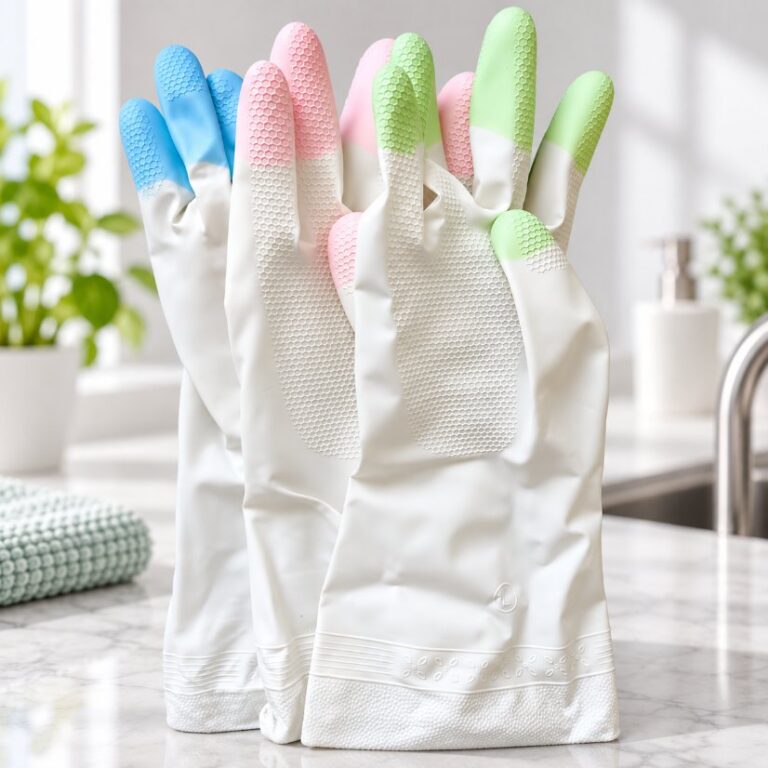 Long unlined leather gloves Color-Tipped Pink