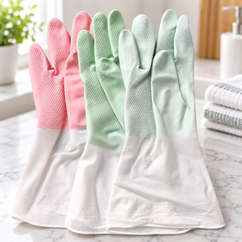Long unlined leather gloves Dual Blue / Dual Green / Dual Pink Gloves